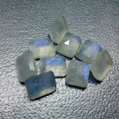 Natural Labradorite 8x6mm  Octagon Cut 50 Pieces Calibrated Size Gray Color Blue Power Gemstone