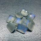 Natural Labradorite 8x10mm Octagon Cut 100 Pieces Calibrated Size Gray Color Blue Power Gemstone
