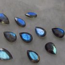 Natural Labradorite 12x16mm  Pear Cut 25 Pieces Calibrated Size Gray Color Blue Power Gemstone