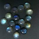 Natural Labradorite 6mm Cabochon Round  100 Pieces Calibrated Size Gray Color Blue Power Gemstone