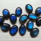 Natural Labradorite  12x16mm  Cabochon Oval 1 Piece  Calibrated Size Gray Color Blue Power Gemstone