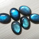 Natural Labradorite 13x18mm Cabochon Oval 25 Pieces Calibrated Size Gray Color Blue Power Gemstone