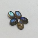 Natural Labradorite 5x7mm Cabochon Oval 100 Pieces Calibrated Size Gray Color Blue Power Gemstone