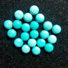 Natural Turquoise 6mm Cabochon Round  25  Pieces  Turquoise Color - Natural Loose Gemstone