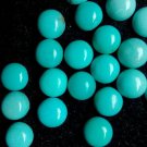 Natural Turquoise 9mm Cabochon Round  10  Pieces  Turquoise Color - Natural Loose Gemstone