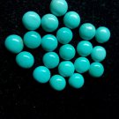 Natural Turquoise 10mm Cabochon Round  10  Pieces  Turquoise Color - Natural Loose Gemstone
