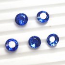 5mm Natural Kyanite - Faceted Cut Round 5 Pieces Calibrated Size - Top Quality - Loose Gemstone