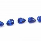 3x4mm Natural Kyanite - Faceted Cut Pear 5 Pieces Calibrated Size - Top Quality - Loose Gemstone