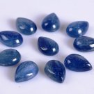 4x5mm Natural Kyanite - Cabochon- Pear 5 Pieces Calibrated Size - Top Quality - Loose Gemstone