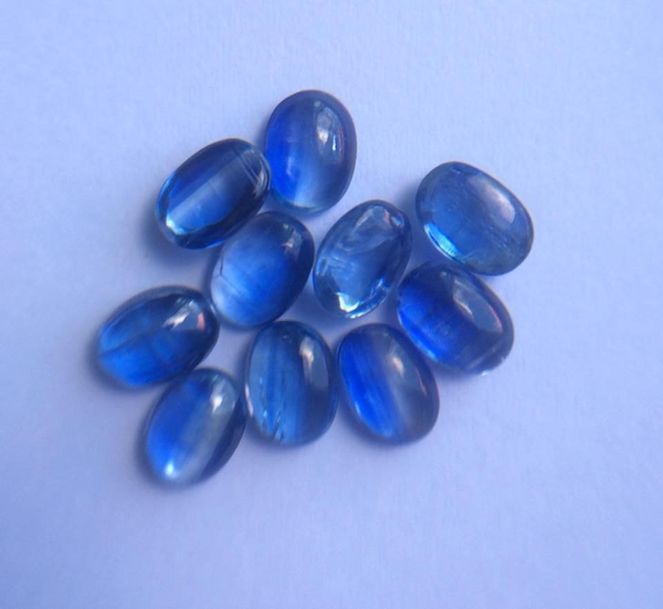 3x5mm Natural Kyanite - Cabochon- Oval 50  Pieces Calibrated Size - Top Quality - Loose Gemstone