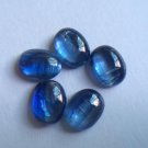 7x9mm Natural Kyanite - Cabochon- Oval 5  Pieces Calibrated Size - Top Quality - Loose Gemstone