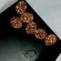 18x13mm  Natural  Rose Gold Color Coating Flat Druzy Oval 100  Pieces  Best Top Rose Gold  Gemstone