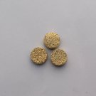 7mm  Natural  Gold Color Coating Flat Druzy Round 10 Pieces Lot Best Top Gold Color Loose Gemstone