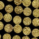 14mm  Natural  Gold Color Coating Flat Druzy Round 100 Pieces Lot Best Top Gold Color Loose Gemstone