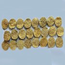 7x9mm  Natural  Gold Color Coating Flat Druzy Oval 25 Pieces Lot Best Top Gold Color Loose Gemstone