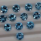 4mm Natural Swiss Blue topaz Faceted Cut Round 50 Pieces Blue Color Calibrated Size Loose Gemstone