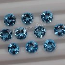 5mm Natural Swiss Blue topaz Faceted Cut Round 50 Pieces Blue Color Calibrated Size Loose Gemstone