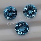 8mm Natural Swiss Blue topaz Faceted Cut Round 10 Pieces Blue Color Calibrated Size Loose Gemstone