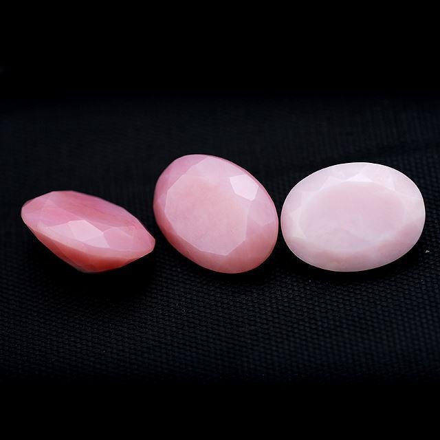 18x13mm Natural Pink opal Faceted Cut Oval 2 Piece Top Quality Loose Gemstone Wholesale