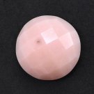 9mm Natural Pink Opal  Checkerboard Cut  Round 5 Pieces Top Quality  Pink Color Loose gemstone