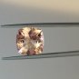 Natural Morganite 4mm Cushion  Faceted Cut 1 Piece Top Quality Peach Color Loose Gemstone