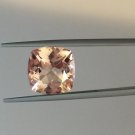 Natural Morganite 7mm Cushion  Faceted Cut 2 Piece Top Quality Peach Color Loose Gemstone