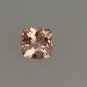 Natural Morganite 8mm Cushion  Faceted Cut 1 Piece Top Quality Peach Color Loose Gemstone