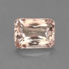 Natural Morganite 4x6mm Octagon  Faceted Cut 10 Pieces Top Quality Peach Color Loose Gemstone
