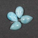 6x4mm Natural Larimar cabochon pear 50 pieces Sky Blue color Loose Gemstone wholesale Lot For sale