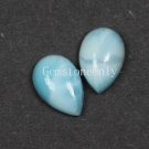 10x14mm Natural Larimar cabochon pear 1 Piece Sky Blue color Loose Gemstone wholesale Lot For sale