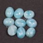 6x8mm Natural Laimar cabochon Oval 2 Piece Sky Blue color Loose Gemstone wholesale Lot For sale