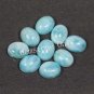 10x14mm Natural Laimar cabochon Oval 25 Pieces Sky Blue color Loose Gemstone wholesale Lot For sale