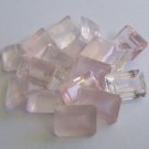 8x10mm Natural Rose quartz Faceted Cut Octagon Top Qualtily 50 Pieces pink color-Loose  Gemstone
