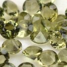 Natural Moldavite 3.5mm Faceted Cut Round 5 Pieces Top Quality Green Color Loose Gemstone