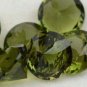 Natural Moldavite 6mm Faceted Cut Round 25 Pieces Top Quality Green Color Loose Gemstone
