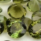 Natural Moldavite 10mm Faceted Cut Round 1 Piece Top Quality Green Color Loose Gemstone