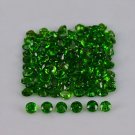 Natural Chrome Diopside 3mm Faceted Cut Round 100 Pieces - Calibrated Size - Loose Gemstone