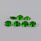 Natural Chrome Diopside 4x3mm Faceted Cut Oval 10 Pieces - Calibrated Size - Loose Gemstone