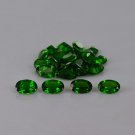 Natural Chrome Diopside 5x3mm Faceted Cut Oval 5 Pieces - Calibrated Size - Loose Gemstone