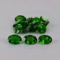 Natural Chrome Diopside 6x8mm Faceted Cut Oval 50 Pieces - Calibrated Size - Loose Gemstone