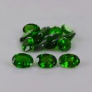 Natural Chrome Diopside 7x5mm Faceted Cut Oval 50 Pieces - Calibrated Size - Loose Gemstone