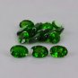 Natural Chrome Diopside 7x5mm Faceted Cut Oval 50 Pieces - Calibrated Size - Loose Gemstone