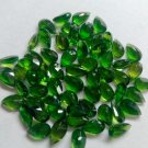 5x3mm Natural Chrome Diopside Faceted Cut 2 Piece Pear -Calibrated Size - Green- Loose Gemstone -
