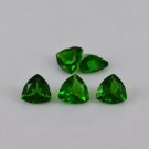 5mm Natural Chrome Diopside Faceted Cut 50 Pieces Trillion -Calibrated Size - Loose Gemstone -