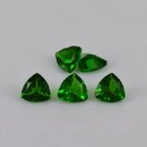 5mm Natural Chrome Diopside Faceted Cut 100 Pieces Trillion -Calibrated Size - Loose Gemstone -