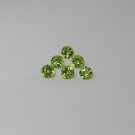 Natural Peridot 3mm Faceted Cut Round 1 Piece Calibrated Size  Loose Gemstone