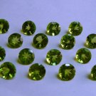 Natural Peridot 4mm Faceted Cut Round 25 Pieces Calibrated Size  Loose Gemstone