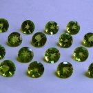 Natural Peridot 4mm Faceted Cut Round 50 Pieces Calibrated Size  Loose Gemstone