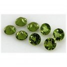 Natural Peridot 5mm Faceted Cut Round 1 Piece Calibrated Size  Loose Gemstone