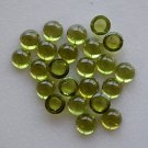 Natural Peridot 6mm cabochon  Round 25 Pieces Calibrated Size  Loose Gemstone